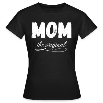 Maman l’original - T-shirt Femme - noir - Devant - AI Model Female 172 dark (172cm)