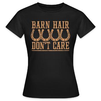 Pour les cavalières et les amoureux des écuries - T-shirt Femme - noir - Devant - AI Model Female 172 dark (172cm)