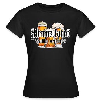 Männertag Vatertag Himmelfahrt - Frauen T-Shirt - Schwarz - Vorne - AI Model Female 172 dark (172cm)