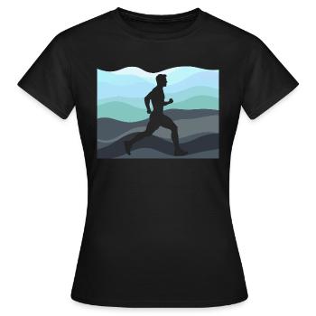 Bodybuilding Trainingsplan Copy - Frauen T-Shirt - Schwarz - Vorne - AI Model Female 172 dark (172cm)