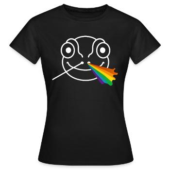 Chamäleon-Prisma - Frauen T-Shirt - Schwarz - Vorne - AI Model Female 172 dark (172cm)