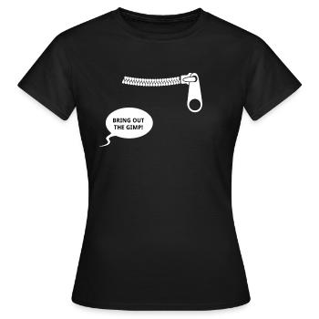 Bring out the gimp - Women's T-Shirt - black - Front - AI Model Female 172 dark (172cm)