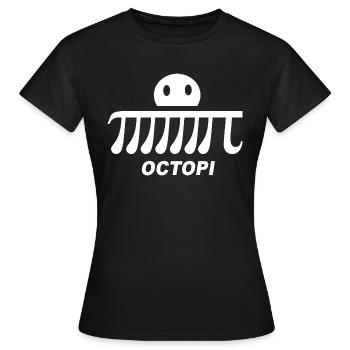 poulpes - T-shirt Femme - noir - Devant - AI Model Female 172 dark (172cm)