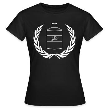 Gin - T-shirt Femme - noir - Devant - AI Model Female 172 dark (172cm)