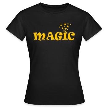 LA MAGIE - T-shirt Femme - noir - Devant - AI Model Female 172 dark (172cm)