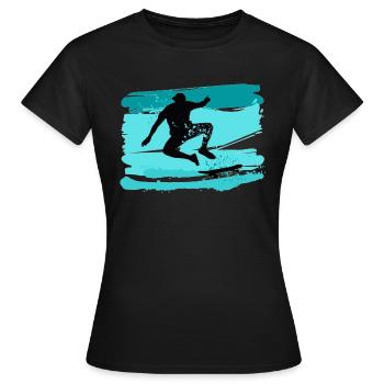 Patineurs - T-shirt Femme - noir - Devant - AI Model Female 172 dark (172cm)