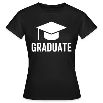 diplômé - T-shirt Femme - noir - Devant - AI Model Female 172 dark (172cm)