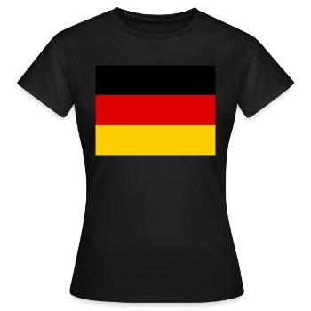 Allemagne - T-shirt Femme - noir - Devant - AI Model Female 172 dark (172cm)