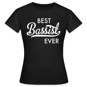 Bassist - Women's T-Shirt - black - Front - AI Model Female 172 dark (172cm)