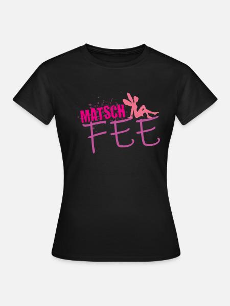 Matsch Lauf Fee Teamshirt - Frauen T-Shirt - Schwarz