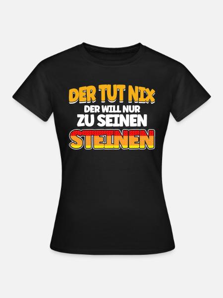 Steine Klemmbaustein Klemmbausteine - Frauen T-Shirt - Schwarz