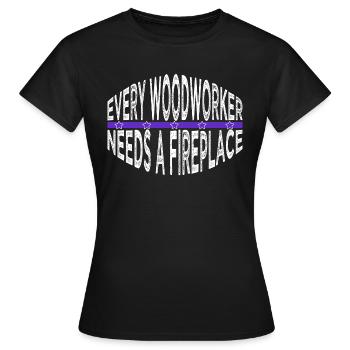 quote lumber forest work hobbyists awesome - Frauen T-Shirt - Schwarz - Vorne - AI Model Female 172 dark (172cm)