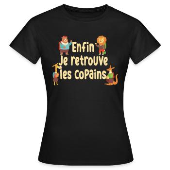 Rentrée des classes / Bonne rentrée scolaire - T-shirt Femme - noir - Devant - AI Model Female 172 dark (172cm)
