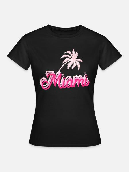 Miami Florida - Frauen T-Shirt - Schwarz