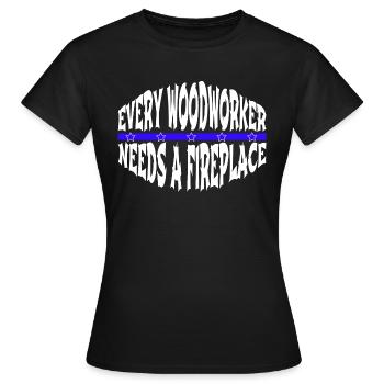 cutter arboriculture carpenter tshirts - Frauen T-Shirt - Schwarz - Vorne - AI Model Female 172 dark (172cm)