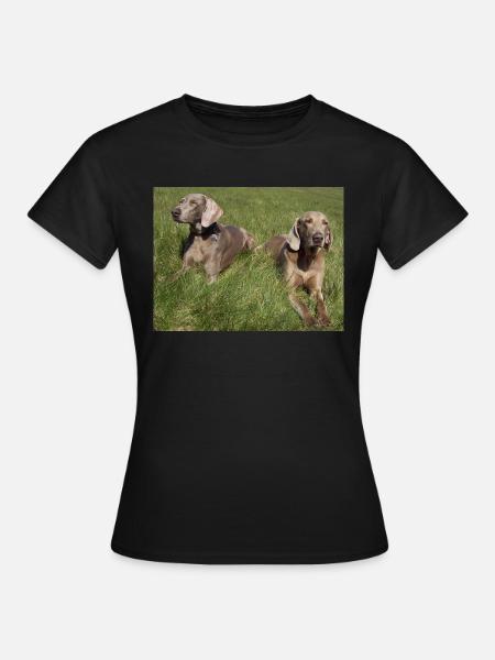 Delta mit Freund - Frauen T-Shirt - Schwarz