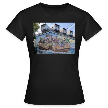 La difficulté de la vie - T-shirt Femme - noir - Devant - AI Model Female 172 dark (172cm)