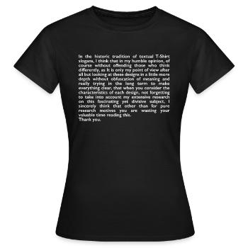 Historic Tradition - Women's T-Shirt - black - Front - AI Model Female 172 dark (172cm)