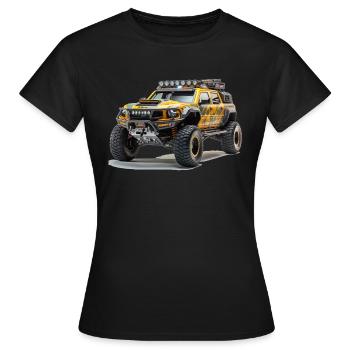 Offroad-Rennen sind eine beliebte Sportart - Frauen T-Shirt - Schwarz - Vorne - AI Model Female 172 dark (172cm)