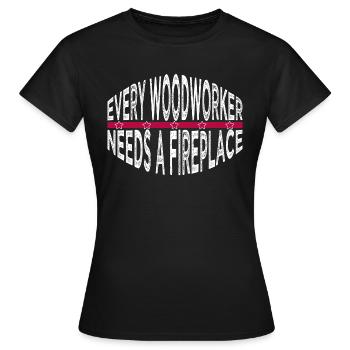 cutter carpenter quotes tshirts - Frauen T-Shirt - Schwarz - Vorne - AI Model Female 172 dark (172cm)