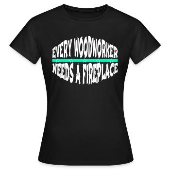 lumber union carpenter gift idea - Frauen T-Shirt - Schwarz - Vorne - AI Model Female 172 dark (172cm)