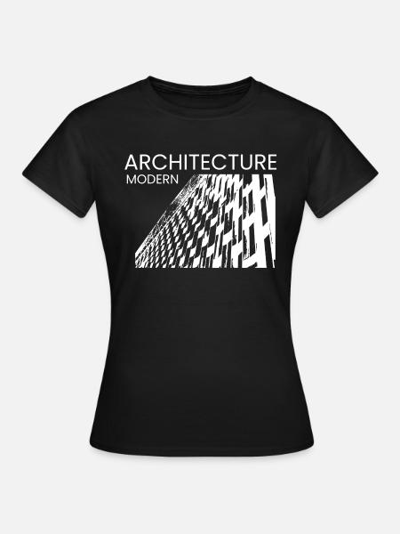 Modernes Architekturdesign - Frauen T-Shirt - Schwarz
