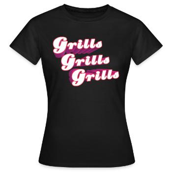 Grills Grills Grills - Frauen T-Shirt - Schwarz - Vorne - AI Model Female 172 dark (172cm)