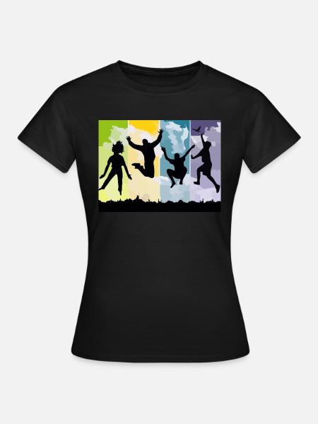 La paix est la liberté - T-shirt Femme - noir