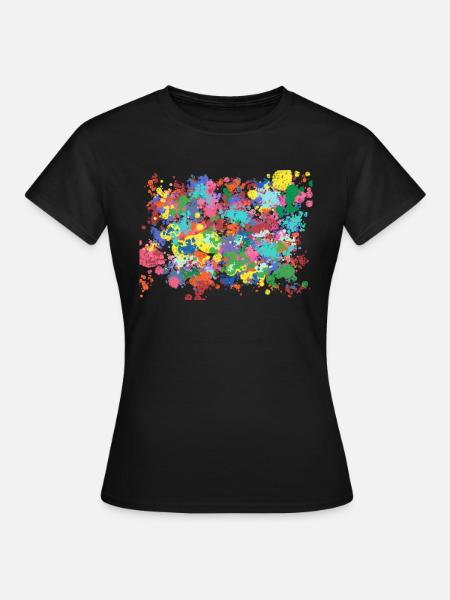 Farbkleckse - Women's T-Shirt - black