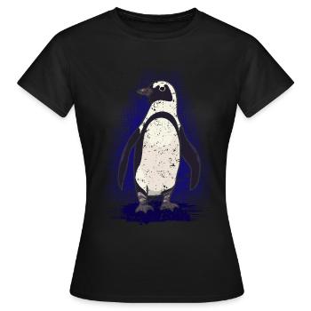 manchot - T-shirt Femme - noir - Devant - AI Model Female 172 dark (172cm)
