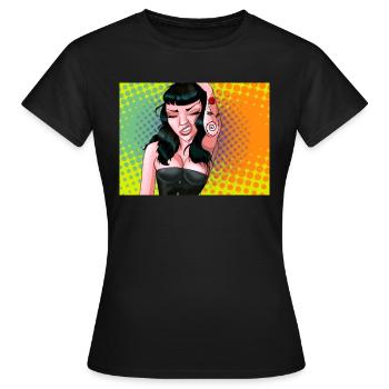 Anoyed Bella - Women's T-Shirt - black - Front - AI Model Female 172 dark (172cm)
