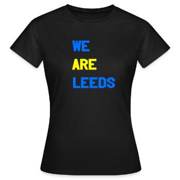 Wir sind Leeds - Frauen T-Shirt - Schwarz - Vorne - AI Model Female 172 dark (172cm)