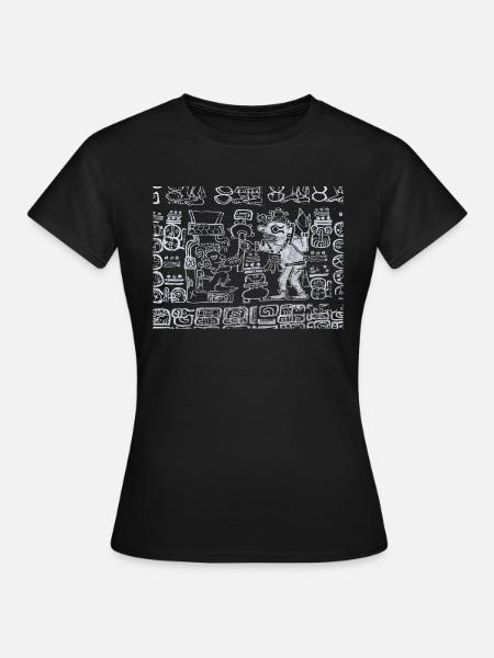 Aztekisches Grafikdesign - Frauen T-Shirt - Schwarz
