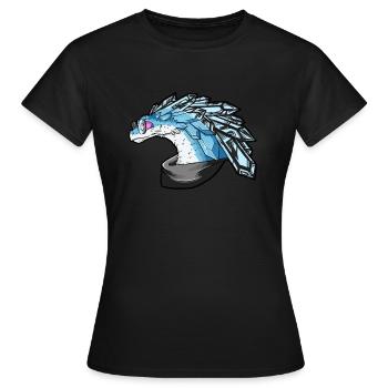 apophis sticker - Frauen T-Shirt - Schwarz - Vorne - AI Model Female 172 dark (172cm)