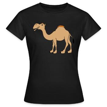 Chameau - T-shirt Femme - noir - Devant - AI Model Female 172 dark (172cm)