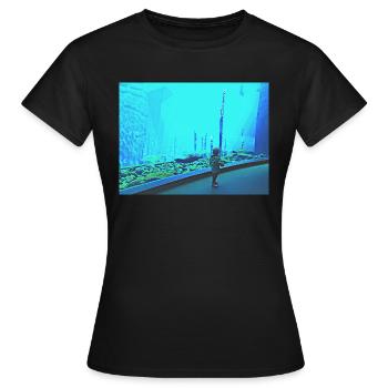 Turquoise - T-shirt Femme - noir - Devant - AI Model Female 172 dark (172cm)