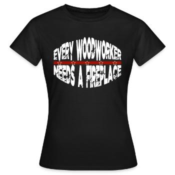 carpenter plumber lumber job - Frauen T-Shirt - Schwarz - Vorne - AI Model Female 172 dark (172cm)