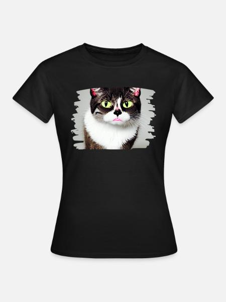 Cracy cat 3 - Frauen T-Shirt - Schwarz