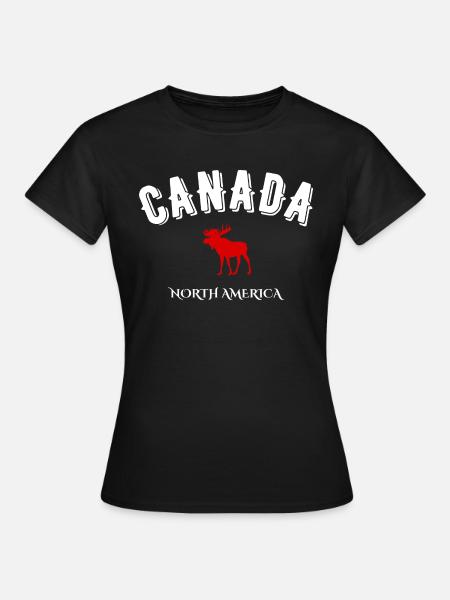 Kanada Nordamerika - Frauen T-Shirt - Schwarz