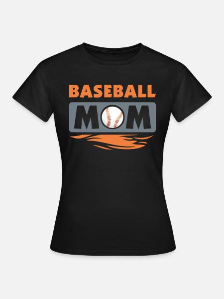 Baseball Mama - Frauen T-Shirt - Schwarz
