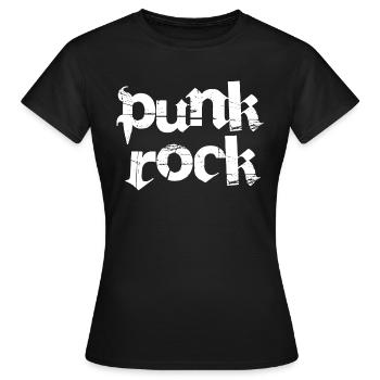 Punkrock-Logo-Design - Frauen T-Shirt - Schwarz - Vorne - AI Model Female 172 dark (172cm)