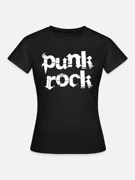design del logo punk rock - Maglietta da donna - nero