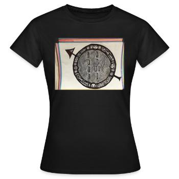 IMG 0882 - Women's T-Shirt - black - Front - AI Model Female 172 dark (172cm)