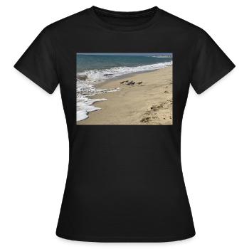 Run Bird run - Frauen T-Shirt - Schwarz - Vorne - AI Model Female 172 dark (172cm)