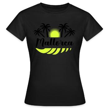 Majorque - T-shirt Femme - noir - Devant - AI Model Female 172 dark (172cm)