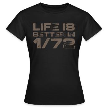 1 72 Scale Model Aircraft Hobbyist Plastic Kit - Women's T-Shirt - black - Front - AI Model Female 172 dark (172cm)
