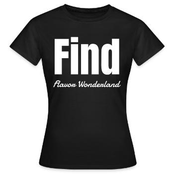 Une cuisine magique présente des découvertes passionnantes - T-shirt Femme - noir - Devant - AI Model Female 172 dark (172cm)