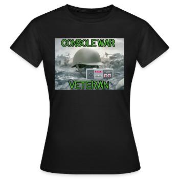 Console war veteran - T-shirt Femme - noir - Devant - AI Model Female 172 dark (172cm)