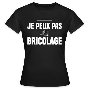 Ich kann nicht DIY - Frauen T-Shirt - Schwarz - Vorne - AI Model Female 172 dark (172cm)