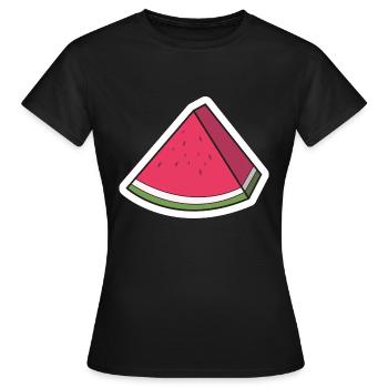 Watermelon - Women's T-Shirt - black - Front - AI Model Female 172 dark (172cm)